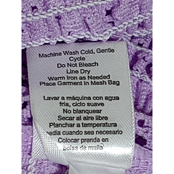 ROMANTIC VENUS Purple Blouse Sexy Lilac Lace Top - Picture 8 of 9